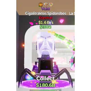 Fortnite Steal The Brainrot Void Gigalitraktos Spidorobos 3 traits 1.6B/s