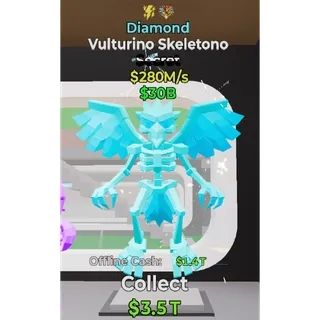 Fortnite Steal The Brainrot Diamond Vulturino Skeletono 2 traits 