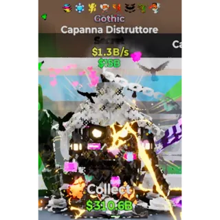 Fortnite Steal The Brainrot Gothic Capanna Distruttore 8 traits 1.3B/s