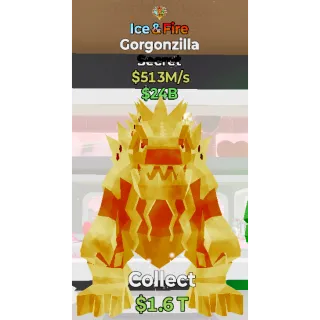 Fortnite Steal The Brainrot Ice & Fire Gorgonzilla traited 513M/s