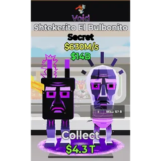 Fortnite Steal The Brainrot Void Shtekerito El Bulbonito traited