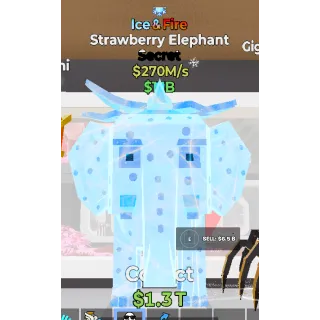 Fortnite Steal The Brainrot Ice & Fire Strawberry Elephant traited 270M/s