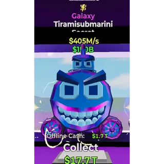 Fortnite Steal The Brainrot Galaxy Tiramisubmarini traited 405M/s