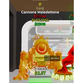 Fortnite Steal The Brainrot Gold Cannone Maledettone 1 trait