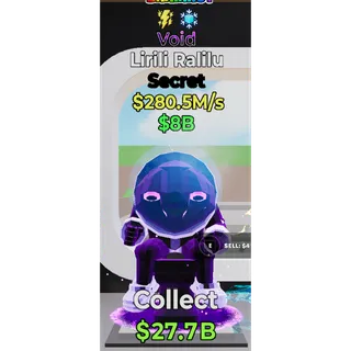 Fortnite Steal The Brainrot Void Lirili Ralilu traited 280.5M/s