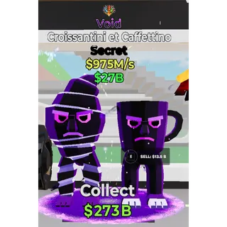 Fortnite Steal The Brainrot Void Croissantini et Caffettino 