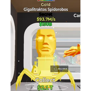 Fortnite Steal The Brainrot Gold Gigalitraktos Spidorobos 