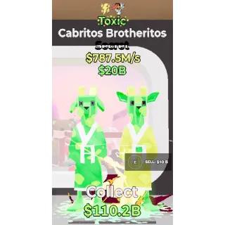 Fortnite Steal The Brainrot Toxic Cabritos Brotheritos 787.5M/s