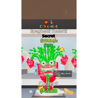 Fortnite Steal The Brainrot Christmas Spaghetti Tualetti 2 traits