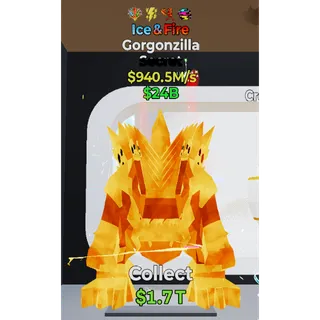 Fortnite Steal The Brainrot Ice & fire Gorgonzilla 4 traits