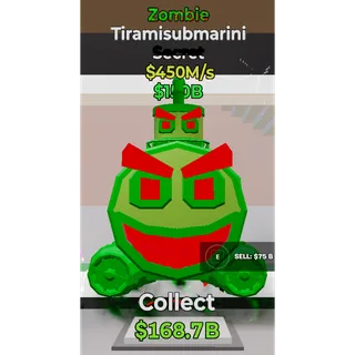 Fortnite Steal The Brainrot Zombie Tiramisubmarini