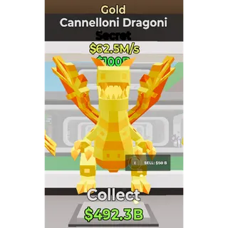 Fortnite Steal The Brainrot Gold Cannelloni Dragoni