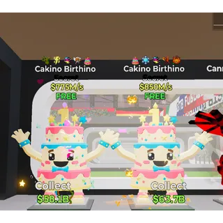 Fortnite Steal The Brainrot 2x Cakino Birthino 5 traits Bundle
