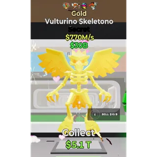 Fortnite Steal The Brainrot Gold Vulturino Skeletono 4 traits