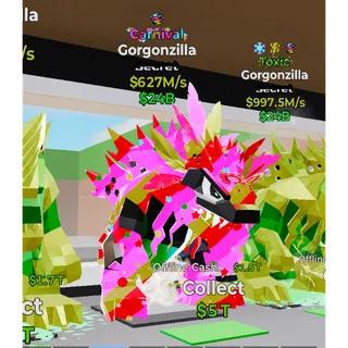 Fortnite Steal The Brainrot Carnival Gorgonzilla traited 627M/s