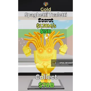 Fortnite Steal The Brainrot Gold Spaghetti Tualetti traited 130M/s