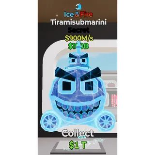 Fortnite Steal The Brainrot Ice & Fire Tiramisubmarini