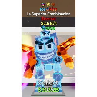 Fortnite Steal The Brainrot Ice & Fire La Superior Combinacion 3 traits 2.6B/s