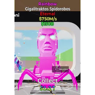 Fortnite Steal The Brainrot Rainbow Gigalitraktos Spidorobos