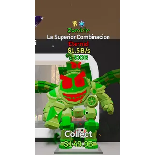 Fortnite Steal The Brainrot Zombie La Superior Combinacion 2 traits 1.5B/s