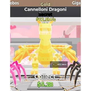 Fortnite Steal The Brainrot Gold Cannelloni Dragoni