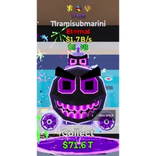 Fortnite Steal The Brainrot Void Tiramisubmarini 3 traits 1.7B/s