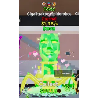 Fortnite Steal The Brainrot Toxic Gigalitraktos Spidorobos 3 traits 1.3B/s