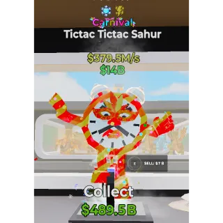 Fortnite Steal The Brainrot Carnival Tictac Tictac Sahur traited 379.5M/s