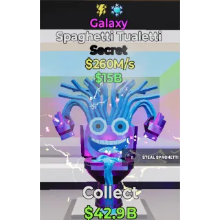 Fortnite Steal The Brainrot Galaxy Spaghetti Tualetti traited 260M/s