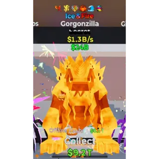 Fortnite Steal The Brainrot Ice & Fire Gorgonzilla 6 traits 1.3B/s