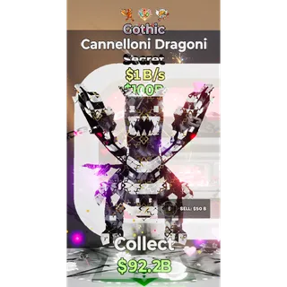 Fortnite Steal The Brainrot Gothic Cannelloni Dragoni 3 traits 1B/s