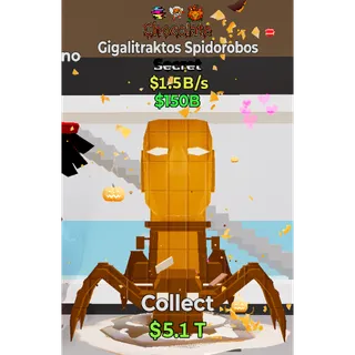 Fortnite Steal The Brainrot Chocolate Gigalitraktos Spidorobos 3 traits 1.5B/s