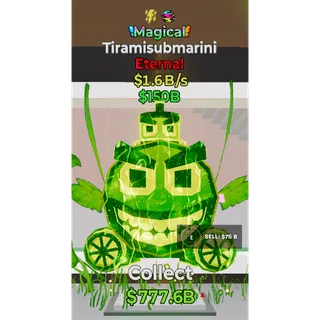 Fortnite Steal The Brainrot Magical Tiramisubmarini 2 traits 1.6B/s
