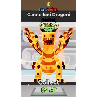 Fortnite Steal The Brainrot Ice & Fire Cannelloni Dragoni 1 trait