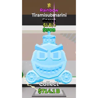 Fortnite Steal The Brainrot Rainbow Tiramisubmarini traited 