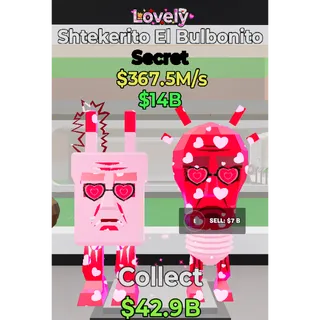 Fortnite Steal The Brainrot Lovely Shtekerito El Bulbonito  