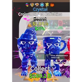 Fortnite Steal The Brainrot Crystal Croissantini et Caffettino 6 traits 1.8B/s