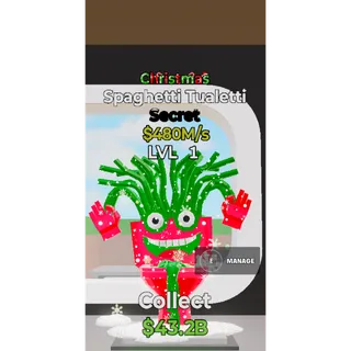 Fortnite Steal The Brainrot Christmas Spaghetti Tualetti