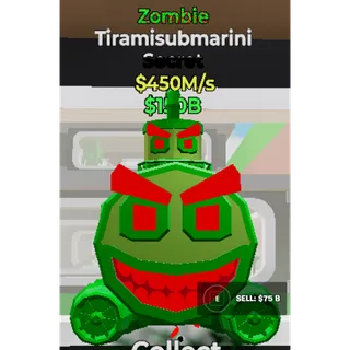 Fortnite Steal The Brainrot Zombie Tiramisubmarini 