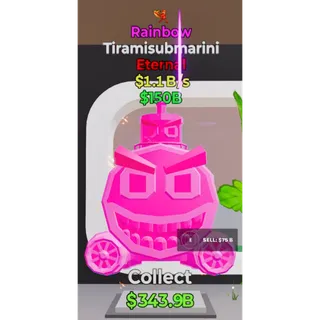 Fortnite Steal The Brainrot Rainbow Tiramisubmarini 1 trait 1.1B/s