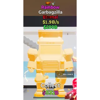 Fortnite Steal The Brainrot Rainbow Garbagzilla 2 traits 1.9B/s