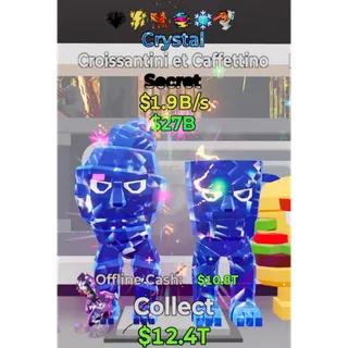 Fortnite Steal The Brainrot Crystal Croissantini et Caffettino 6 traits 1.9B/s