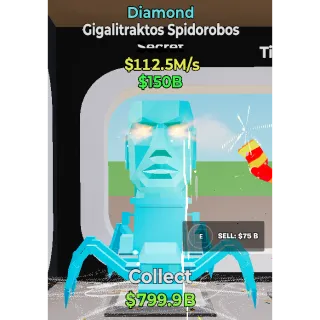 Fortnite Steal The Brainrot Gigalitraktos Spidorobos diamond