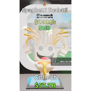 Fortnite Steal The Brainrot Spaghetti Tualetti 120M/s