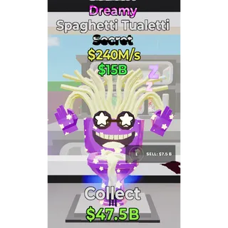 Fortnite Steal The Brainrot Dreamy Spaghetti Tualetti 240M/s