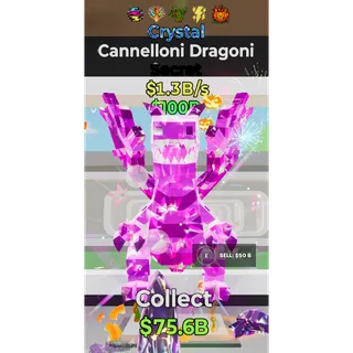 Fortnite Steal The Brainrot Cyrstal Cannelloni Dragoni 5 traits 1.3B/s