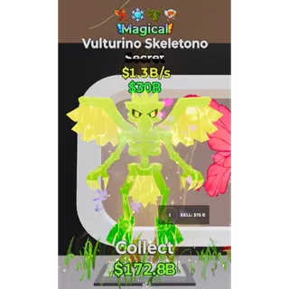 Fortnite Steal The Brainrot Magical Vulturino Skeletono 4 traits 1.3B/s