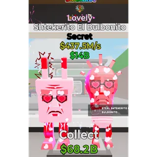 Fortnite Steal The Brainrot Lovely Shtekerito El Bulbonito traited