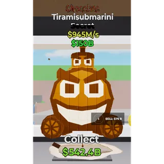 Fortnite Steal The Brainrot Chocolate Tiramisubmarini