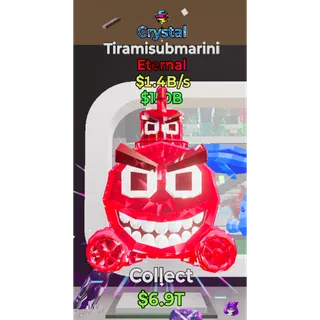 Fortnite Steal The Brainrot Crystal Tiramisubmarini 1 trait 1.4B/s